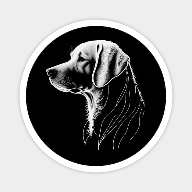 Labrador Magnet by NeonOverdrive